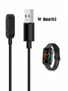 Galaxy Fit 3 R390 Smart Bracelet Fit3 Accessories, USB PD Charging Cable, Smart Bracelet Charging Dock Adapter - Black - View 1