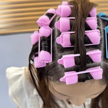 Juego de 12 piezas, rizadores de cabello sin calor, rodillos de espuma para ondas grandes, juego de rizado sin calor para personas perezosas, diseñado para rizar sin calor, varillas de rizado sin plancha, herramientas de peinado con marco de esponja, rizadores de ondas grandes, rizadores para dormir, anillos de rizado de varios diámetros, diseñado para uso nocturno, perfecto para cabello medio y corto, creando rizos suaves y ondulados. - Multicolor - Ver 2