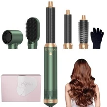 UKLISS 2026 升级版 5 合 1 热风造型器 - 多功能美发工具，配有可更换刷头，男女皆宜的理想礼品套装，独特的美容礼品之选 - 查看 6