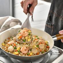 Keidason 2件套硅胶食物铲套装 - 小号和大号，烹饪和盛菜勺，木柄饭勺，用于分装、搅拌和烘焙 - 可放入洗碗机清洗 - 彩色 - 查看 4