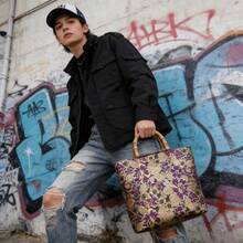 New Bamboo-Style Chinese Retro-Style Handbag, Large Capacity, Stylish And Perfect For Parties, Dances, And Daily Commutes. - Multicolor - View 7