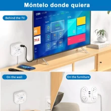 MOREKA 1 Pieza Cargador Multicontactos Con 4 Salidas 2 Usb 2 Tipo C Regleta - Blanco - Ver 3
