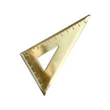 Bộ dụng cụ văn phòng phẩm bằng đồng thau - Thước đo góc bằng đồng thau bền chắc, thước kẹp bằng đồng thau, thước tam giác vuông, thước kẻ có vạch chia chính xác, thước đo góc, bộ dụng cụ đo đạc, dụng cụ đo trang sức, món quà thích hợp cho giáo viên và học sinh. - Thước đo góc - Xem 12