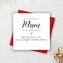 Thiệp cưới trang nhã dành tặng mẹ cô dâu - Lời nhắn nhủ chân thành "Gửi người mẹ xinh đẹp của con trong ngày cưới" với hình ảnh chiếc ống tiêm, hoàn hảo cho các dịp lễ kỷ niệm, quà tặng Ngày của Mẹ. - Nhiều màu - Xem 4