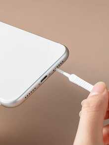 10 Pcs (1 Pack ) Of Mobile Phone Charging Port Cleaning Kits, Computer Keyboard Cleaning Tools, Shower Head Cleaning Brushes, Pipe Unclogging Tools, Anti-Clogging Gap Cleaning Brushes, Household Shower Unclogging Devices, Plastic Mini Brushes - White - View 11