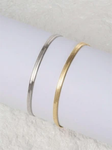 1pc/Set 2026 Stainless Steel Bracelet, Girlfriend Date Couple Ramadan Bracelet - Multicolor - View 2