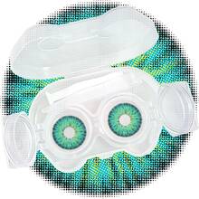 5 Pairs Of Colored Contact Lenses, With Options For Different Colors Color Contact Lenses For Annual Use For Eye Makeup, Role Playing, Festival Event Dress Up Halloween Costume Cosplay - màu xanh lá - Xem 2