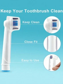 2pcs Electric Toothbrush Head Protective Covers - Multicolor - View 8