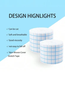 Non-Woven Stretchable Tape, Non-Woven Adhesive Bandage, Breathable Bandage Tape, Self-Adhesive Elastic Bandage, Emergency Kit Protective Stretchable Bandage Film - Multicolor - View 5