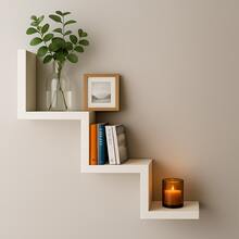 MDF Decorative Shelf | Style And Functionality For Your Home - 白色 - 查看 1