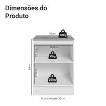 Gabinete Bajo Cocina Madesa Vik 60cm Con Encimera BV - Blanco y Verde - Ver 2