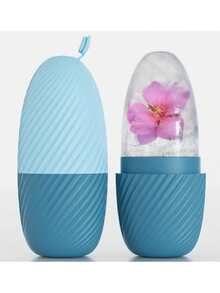 1pc Silicone Beauty Ice Cube Tray, Facial Massage Ice Roller Beauty Tool, Portable - Multicolor - View 3