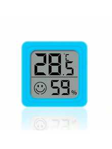 2025 New Upgraded 1 Piece (Size Approx. 43*43*12mm, Net Weight 20g) High Precision Mini Portable Home Hygrometer, ABS Material Digital Electronic Temperature Detector, Compact Square Design, Imported Sensor Chip, Large Display, Backlight, Real-Time Temperature & Humidity Monitoring For Bedroom Indoor - Multicolor - View 8