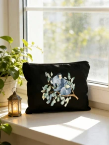 Multifunctional Vest-Style Shoulder Bag With A Cute Koala Pattern In A Watercolor Style, Large Capacity Women Handbags Folding Reusable Shopper Bag Travel Grocery Bag, Makeup Bag, Lightweight Storage Bag, For Storing Commuting Items, Cosmetics - Multicolor - View 9