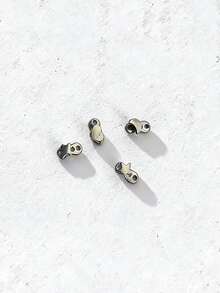 2pcs 14G Medical Steel CZ Zirconia Subdermal Anchor Piercing Jewelry With Top And Base, Punk Style Hypoallergenic Microdermal Piercing Gift For Women - Multicolor - View 5