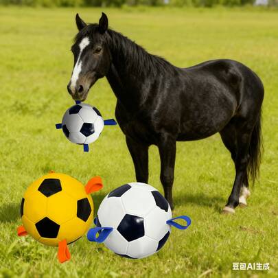  Deeow Horse Toy Ball Set: Engineered For Horse Fitness And Training. These Balls Make Amusing Squeaking Sounds During Interactive Play And Chewing, Making Them The Perfect Choice For Your Horse.