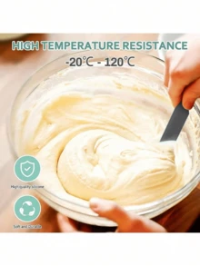 Silicone Pot Spatula, Heat-Resistant Cake Cream, Peanut Butter Spatula, Batter Spatula, Non-Stick Bread Spatula, Rubber Kitchen Pot Mixer, Long Spatula - Multicolor - View 7