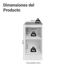 Gabinete Bajo Cocina Madesa Vik 40cm Con Encimera BV - Blanco y Verde - Ver 2