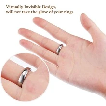 Ring Size Adjuster Set, 8 Different Sizes Transparent Ring Adjusters (With Storage Box), 4 Types Of Ring Adjustment Pads, Suitable For All Types Of Loose Rings, Cuttable Invisible Coil Ring Tightener, Unisex - Multicolor - View 4