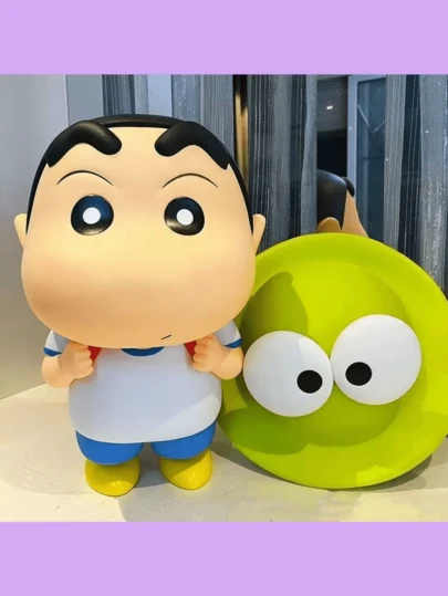 Best Selling Crayon Shin-Chan Action Figure, Frog Shin-Chan Decoration Figurine, Anime Cartoon Collectible Doll, Cute Desk Decor, Birthday Gift, Display Collection, Office Desk Ornament, Birthday Party Decoration, Suitable For Multiple Scenarios!