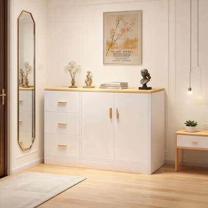 Credenza Bufetera Moderna Aparador Multiusos Minimalista Mueble Bufetero