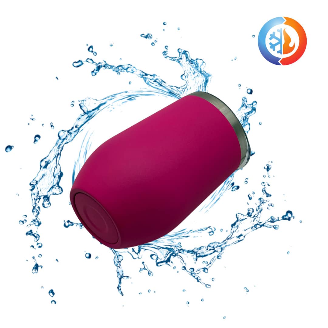Termo Whiskero 16 Onzas con Tapa Popotes Limpiador Acero Inoxidable Al Vacio Caliente y Frio Color - Rosa Fucsia - Ver 1