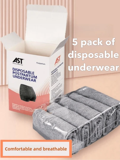 4/2/1 Pack Disposable Underwear; Travel Hotel Sanitary Panties; Maternity Postpartum Belly Shaping Elastic Pants; Seamless Non-Binding Soft & Comfortable