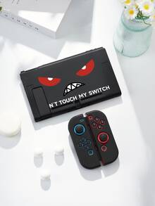 1pc "Don't Touch My Switch" Expression Pattern Protective Case, Suitable For Nintendo Switch 2 (2025), Switch NS/Switch OLED/Lite, Switch Gaming Console Accessories, Storage Bag, Switch Protective Cover, Romantic Gift For Switch Players - Multicolor - View 18