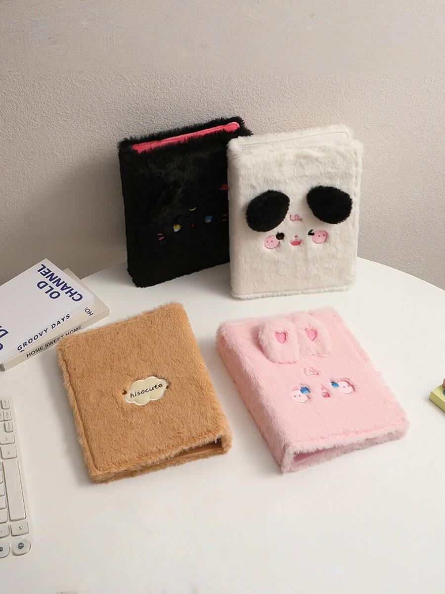 A5 Loose-Leaf Photo Album, Cute Plush Card Holder, Idol Card Collection Album, Student School Photo Album Notebook, Small Card Collection Loose-Leaf Folder - Multicolor - View 1