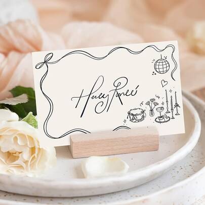 10/30pcs Wedding Table Card Tent Cards With Black Bow Cake Disco Ball Place Cards Wedding Table Name Cards Suitable For Banquets, Parties, Receptions - Printed Place Cards With Guest Names & Table Numbers, Decorative Seat Cards For Wedding Decor, Paper Tabletop Place Settings