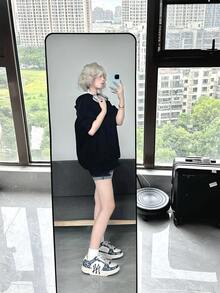 Fear Of God Essentials SS24 Drop2 Nylon Fleece Hoodie, Letter Print Hooded Fleece Pullover, American Heavyweight Sweatshirt, Jet Black. - Dark Blue-black - View 9