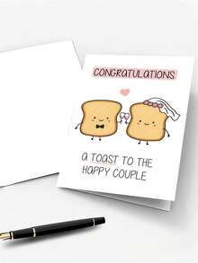 1张，结婚贺卡，祝贺卡，祝酒卡，祝幸福新人（含信封），小型企业用品，感谢卡，生日礼物，卡片，特色商品，礼品卡 - 套裝 - 查看 3