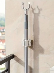 Giá treo chổi lau nhà 1/4/8 chiếc có móc, giá treo chổi gắn tường, giá đựng chổi bằng nhựa, thích hợp cho phòng ngủ, sân vườn, phòng tắm, nhà cửa, ký túc xá, tiết kiệm không gian, trang trí nhà cửa và phòng tắm, mùa thu, trang trí nhà cửa cho năm học mới. - Nhiều màu - Xem 9