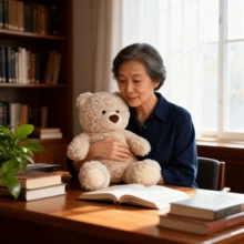 10.23英寸/26厘米吉福德熊系列毛绒玩偶，动漫卡通可爱毛绒玩偶，抱枕，沙发装饰，节日和生日礼物 - 卡其色 - 查看 2