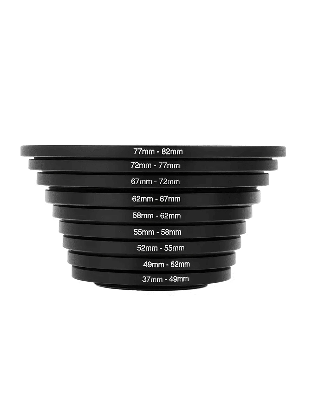 9 pierścieni adapterów do filtrów obiektywu: 37-82 mm, kompatybilne z aparatami Nikon, Canon, Olympus, Pentax, Ricoh i innymi, zawiera filtry UV/CPL/ND/FLD/makro/kolorowe - Wielokolorowe - Zobacz 1