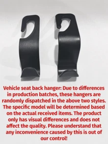 4pcs Universal Car Seat Headrest Hanger Storage Rack, Car Backseat Organizer Accessories - Default - View 8