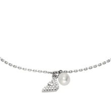 1 件 Armani 女士链式手链，纯银龙虾扣 EG3576040，适合日常佩戴、装饰、送礼、生日和节日场合 - 銀色 - 查看 2