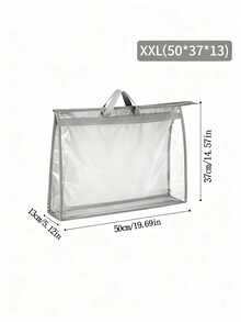 1pc Transparent Hanging Handbag Storage Bag - Waterproof Dustproof Bag, Suitable For Wardrobe Storage And Organization Of Designer Bags, Transparent Anti-Moth Anti-Humidity, Space Saving! (Display Prop Not For .) - Multicolor - View 9
