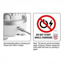 3-In-1 Portable Washing Machine, 3L Cordless Mini Washer With Spin Basket, 3 Modes 3000mAh Laundry Machine For Socks, Underwear, Bra (White) - 白色 - 查看 8