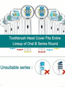 2pcs Electric Toothbrush Head Protective Covers - Multicolor - View 11