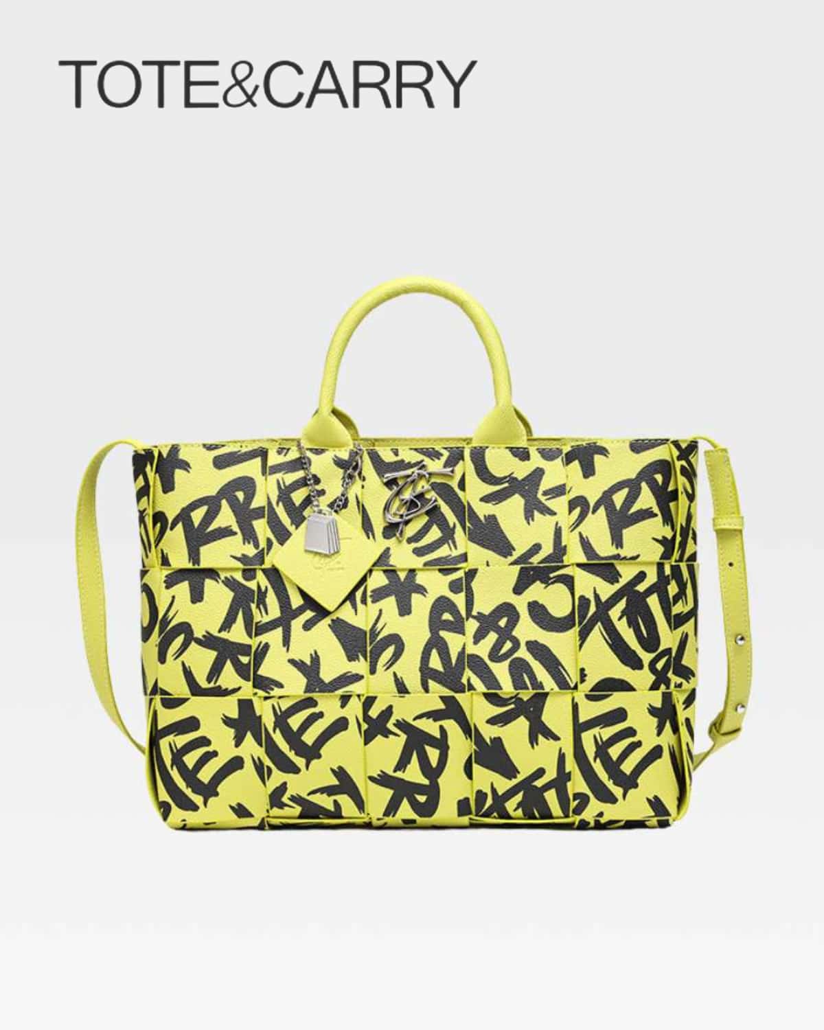 Tote&Carry Street Braided Tote Bag In Yellow - Màu vàng - Xem 1