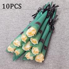 10支浪漫玫瑰花束，教师节、情人节、母亲节玫瑰花束，情人节礼物，生日及毕业礼物 - 彩色 - 查看 13