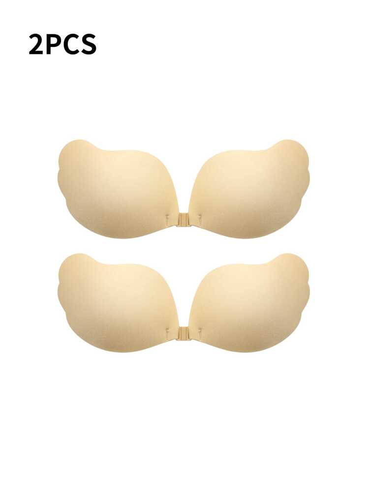 1/2对隐形无肩带粘性文胸，性感硅胶芒果杯聚拢文胸，适合小胸，完美搭配婚纱和吊带衫，打造自然丰满无痕效果 - 彩色 - 查看 25