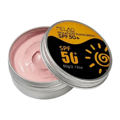  MELAO High Protection SPF 50+ Sunscreen, Broad Spectrum UVA UVB Protection, Moisturizing And Non-Greasy, Suitable For Face And Body, Water-Resistant, Lightweight Formula, 80g/2.82oz