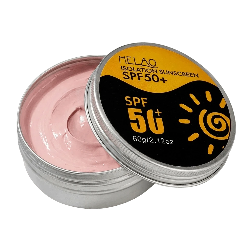 MELAO High Protection SPF 50+ Sunscreen, Broad Spectrum UVA UVB Protection, Moisturizing And Non-Greasy, Suitable For Face And Body, Water-Resistant, Lightweight Formula, 80g/2.82oz - Black and Orange - View 1