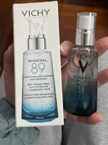 Vichy Mineral 89 Fortifying & Plumping Daily Booster (50ml Full-Size / 15ml Travel Mini) - Infused with Volcanic Thermal Spring Water & High-Purity Hyaluronic Acid, Repairs Sensitive Skin, Reduces Fine Lines & Boosts Skin Elard Types, Ideal for Daily/Travel Skincare & Gifting - 89火山能量瓶微精華露 - 查看 6