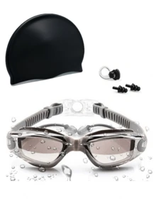 Anti-Fog Swimming Goggles With Ear Pads - Large Frame, Quick Adjust Silicone Strap, Anti-Fog High Quality, Wide Vision - Suitable For Adults, Swimming, Pool, Beach, Competition And Leisure - Compatible With Glasses/Contact Lenses - Durable For Daily And Special Occasions - Multicolor - View 8