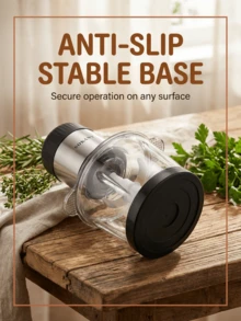 SOKANY 3升不锈钢电动绞肉搅拌机，适用于绞肉、蔬菜、水果和坚果，配备4个锋利刀片 - 黑色 - 查看 7