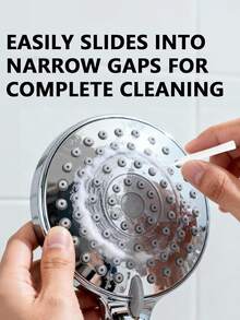 10 Pcs (1 Pack ) Of Mobile Phone Charging Port Cleaning Kits, Computer Keyboard Cleaning Tools, Shower Head Cleaning Brushes, Pipe Unclogging Tools, Anti-Clogging Gap Cleaning Brushes, Household Shower Unclogging Devices, Plastic Mini Brushes - White - View 5