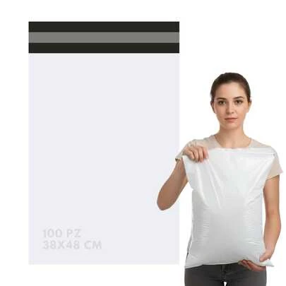  100 Bolsa Blanca Envio Paqueteria Poly Sobre Flyer Mensajeria Util Vmingo Mexico